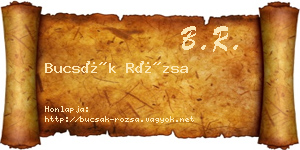 Bucsák Rózsa névjegykártya